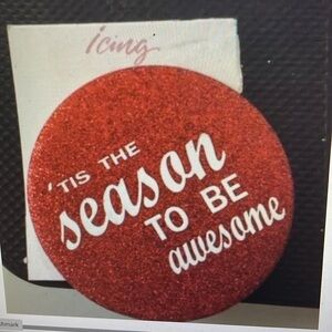 Icing Christmas Pin "Tis the Season to be AWESOME